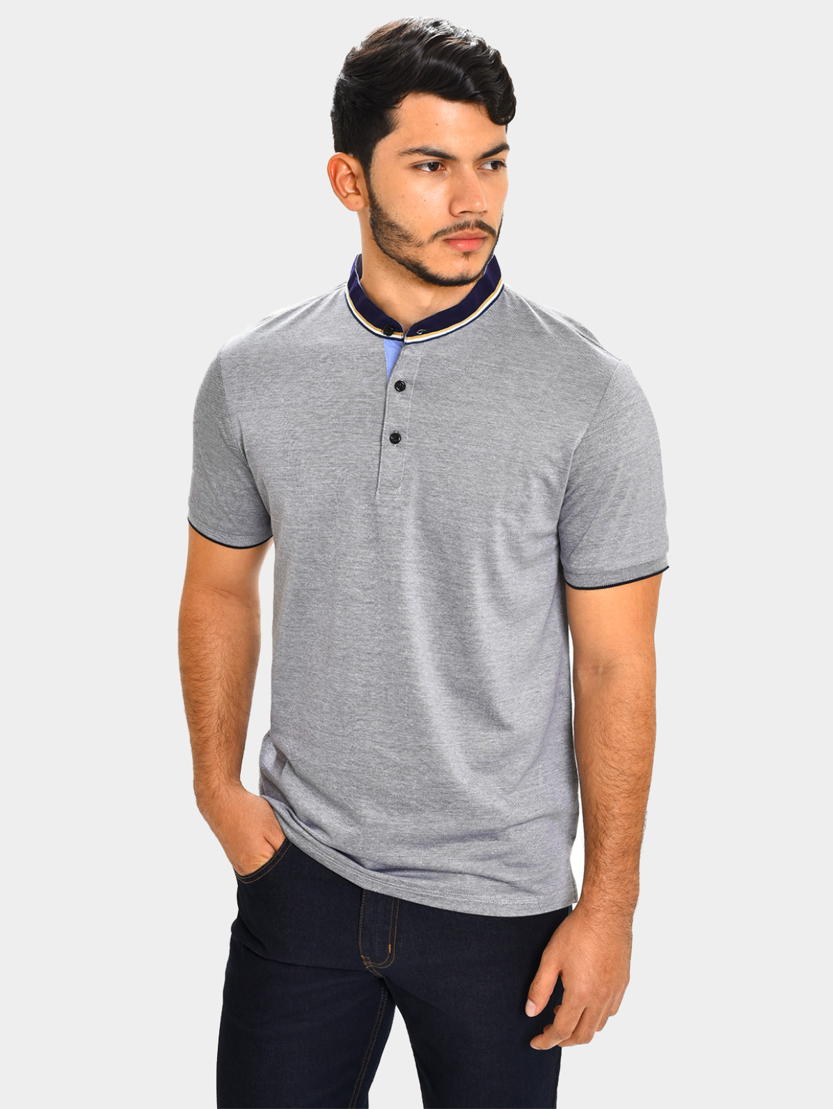 Asser oficial Empeorando Camisa tipo polo premium cuello chino