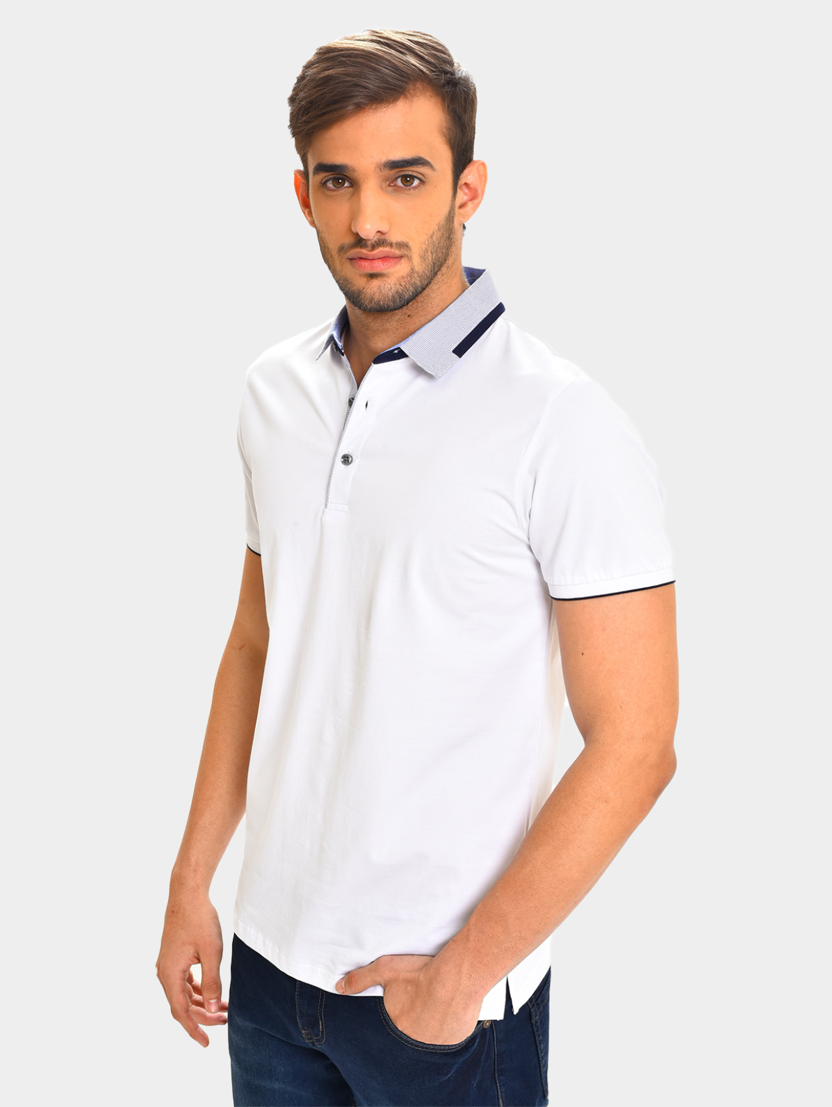 camisa tipo polo hombre